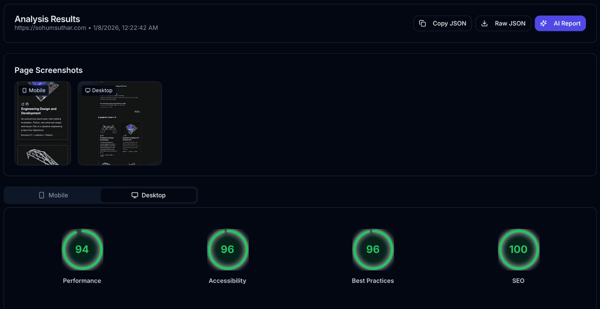 Web Performance Insights AI